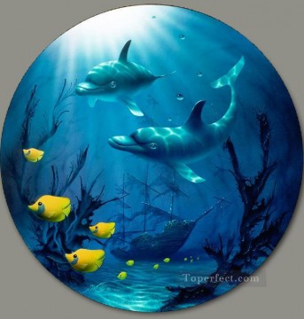 Animal Painting - guardián bajo el mar